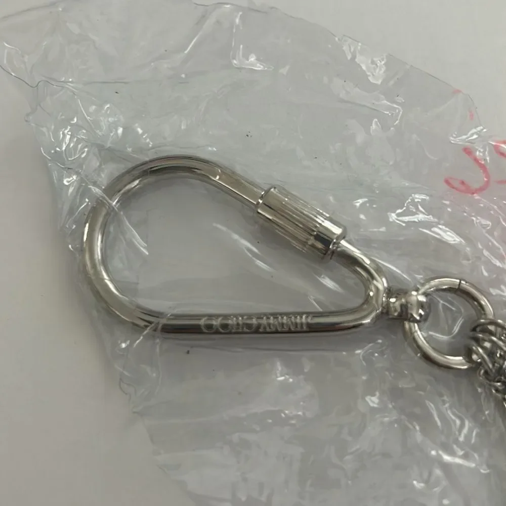 NWOT Jimmy Choo VIRGO Silver Key Chain
